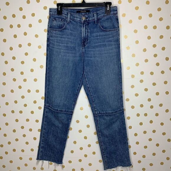 J brand ruby acid wash high rise crop jeans 26 - Picture 2 of 8